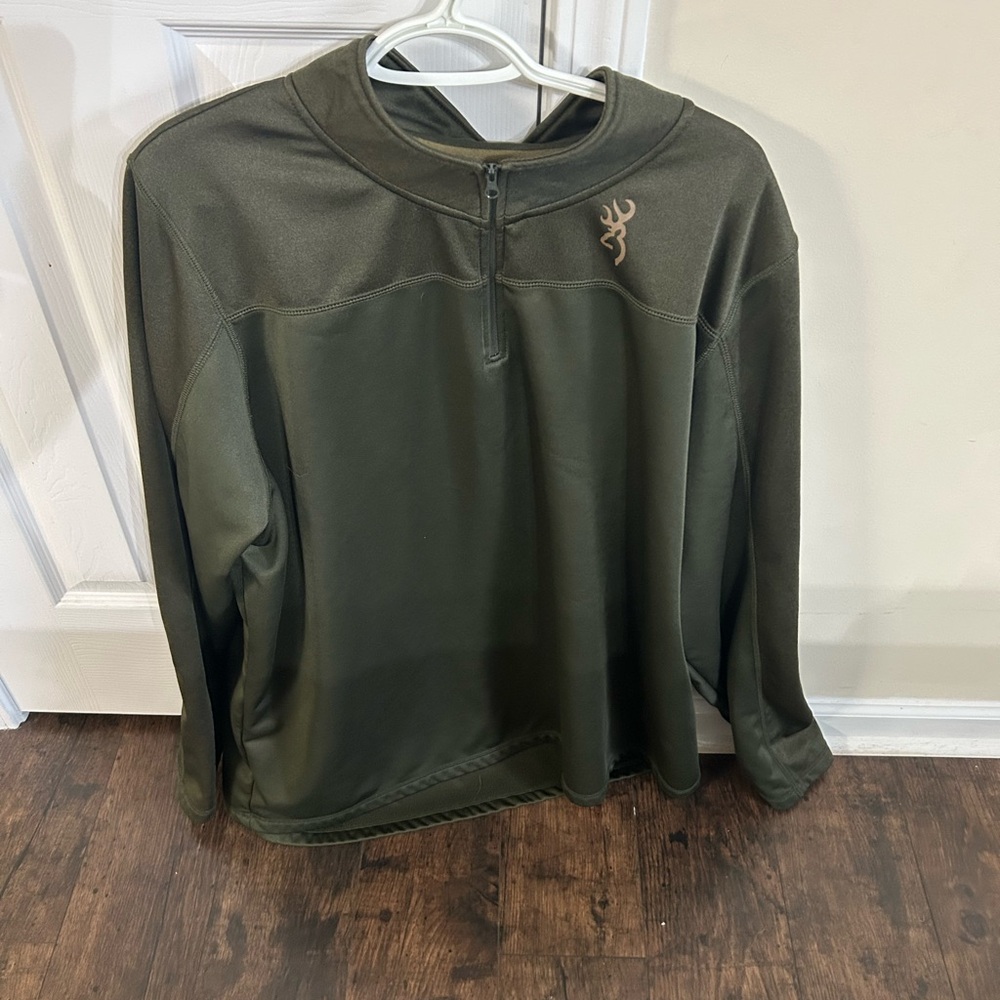 Browning Olive Green Half-Zip Pullover Men’s 3XL